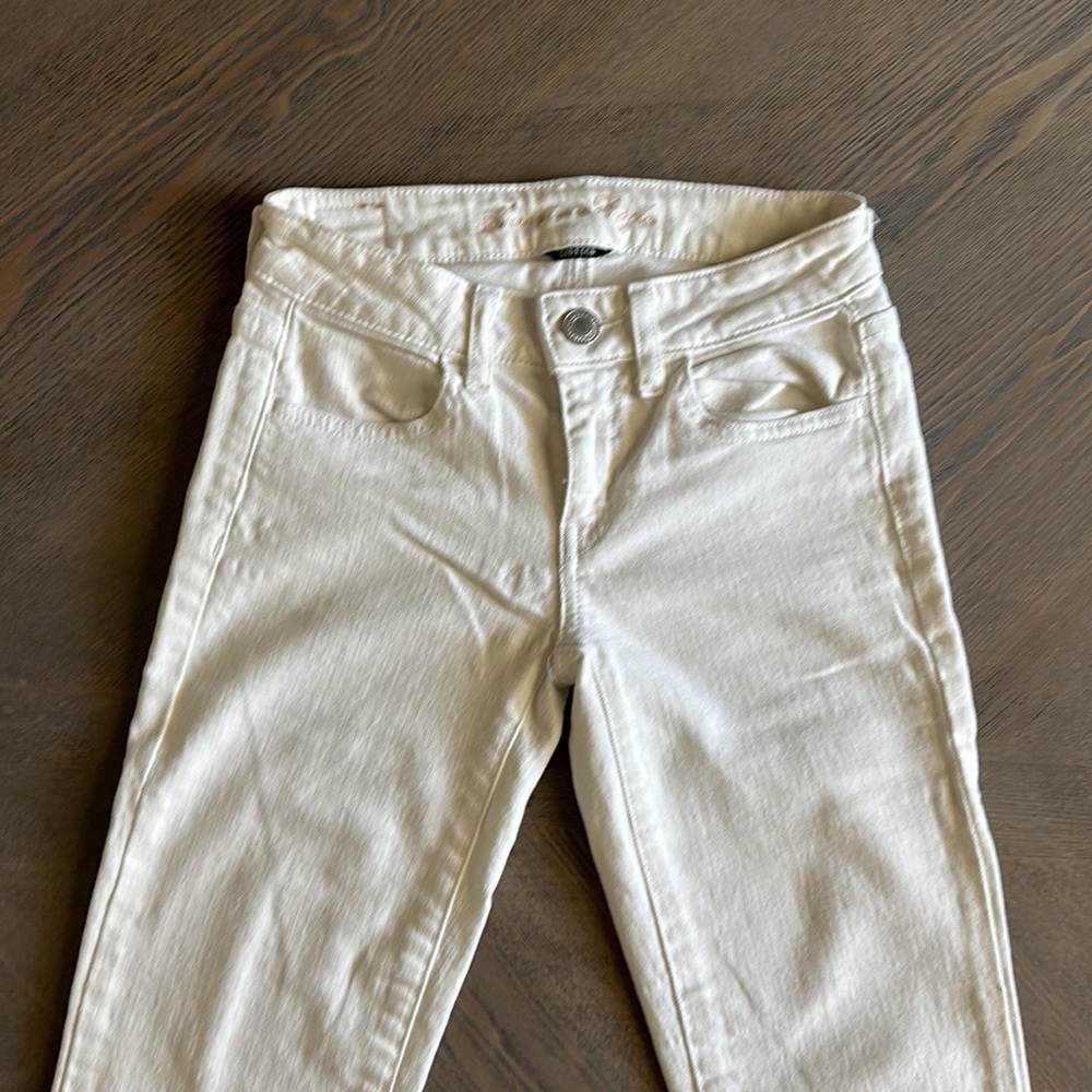 American Eagle outfitters white stretch jegging jeans size 00 - Picture 5 of 8